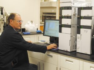 Chemist in our liquid chromatography lab