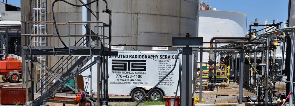 ATS' Radiography Truck Standing By at a Client Site to Develop Radiographic Film