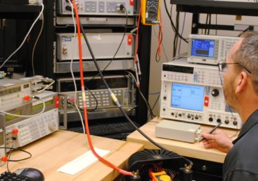 Engineer performing Clamp Meter Calibration