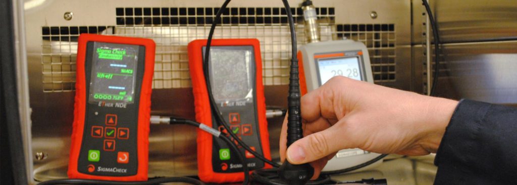 Engineer performing Conductivity Meter Calibration on consumer products