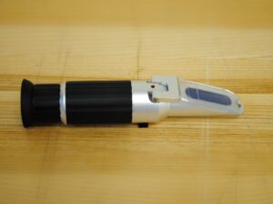 Refractometer on a table