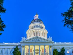 Dome of the California state capitol building