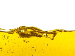 Yellow bubbling liquid