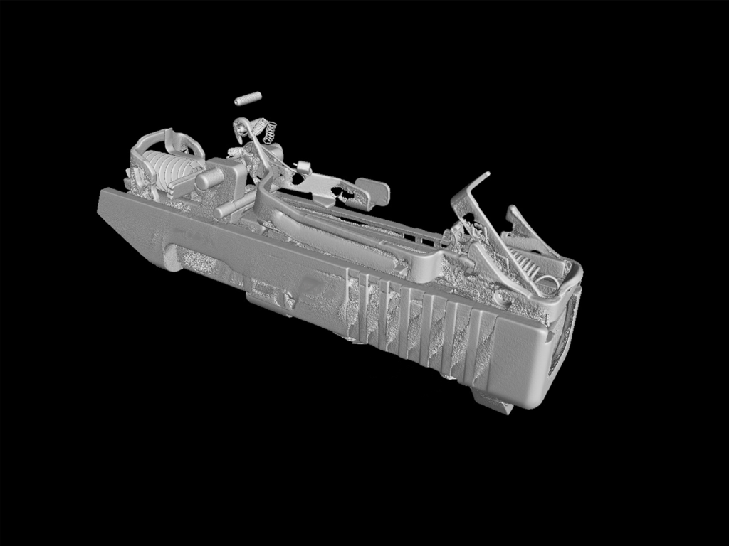 3D model of a handgun chamber