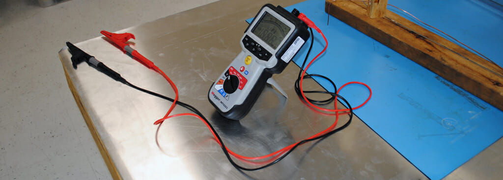 Multimeter Our Technicians Use to Measure Surface or Volume Resistivity