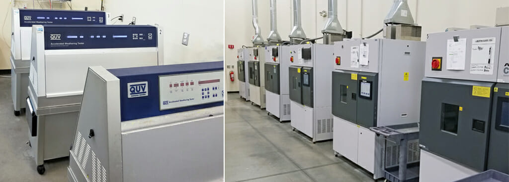 QUV and Ci4000 UV stability testing machines