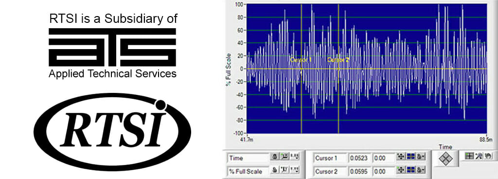 ATS and RTS logos with a passive ultrasonic waveform