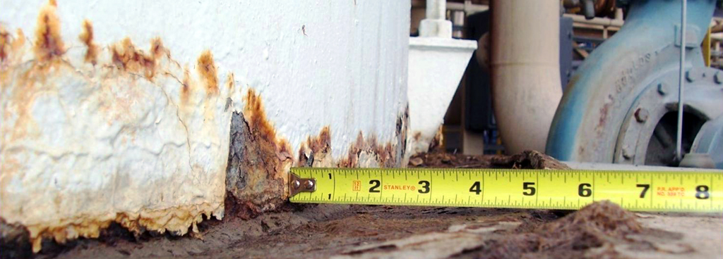 Evaluating risk based on corrosion levels