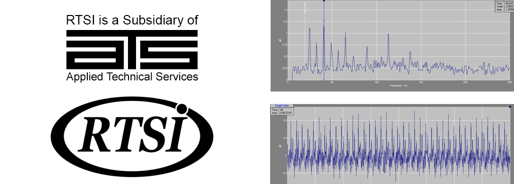 ATS and RTS logos with vibration monitoring charts