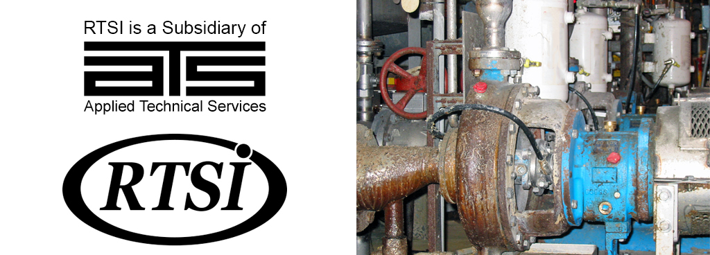 ATS and RTS logos next to machinery that RTS evaluates using condition monitoring