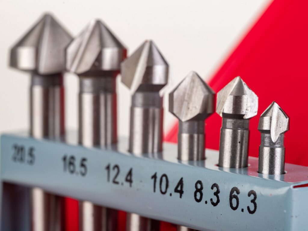 A series of countersink gauges