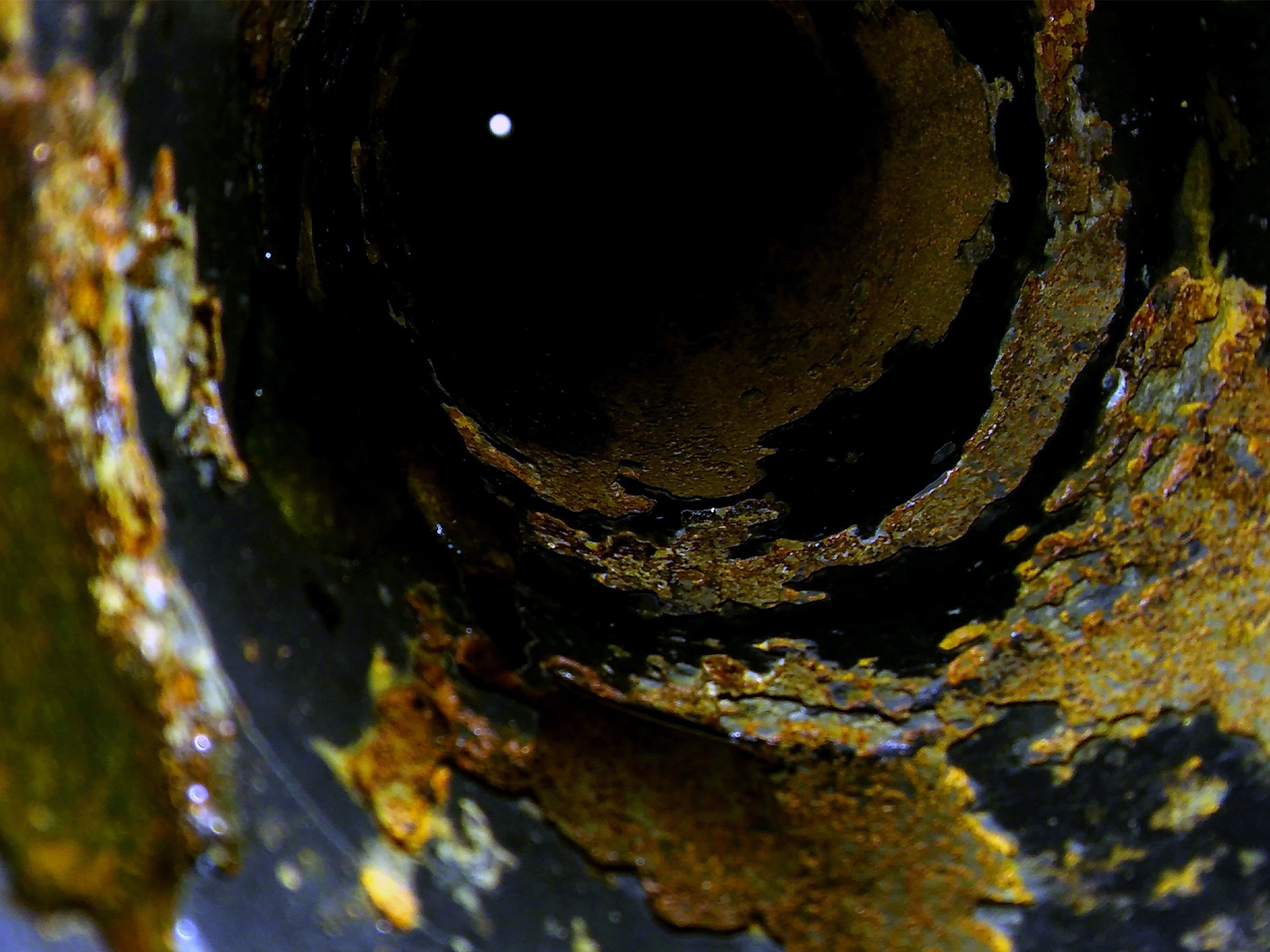 Corroded Pipe Interior