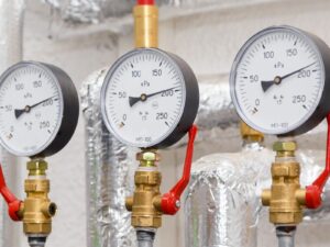 A series of pressure transducers