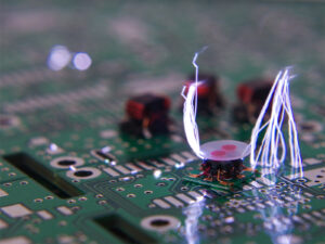 Board Component Producing Electrostatic Discharge