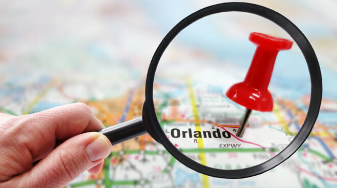 New ATS Calibration Location on a Map showing Orlando, Florida