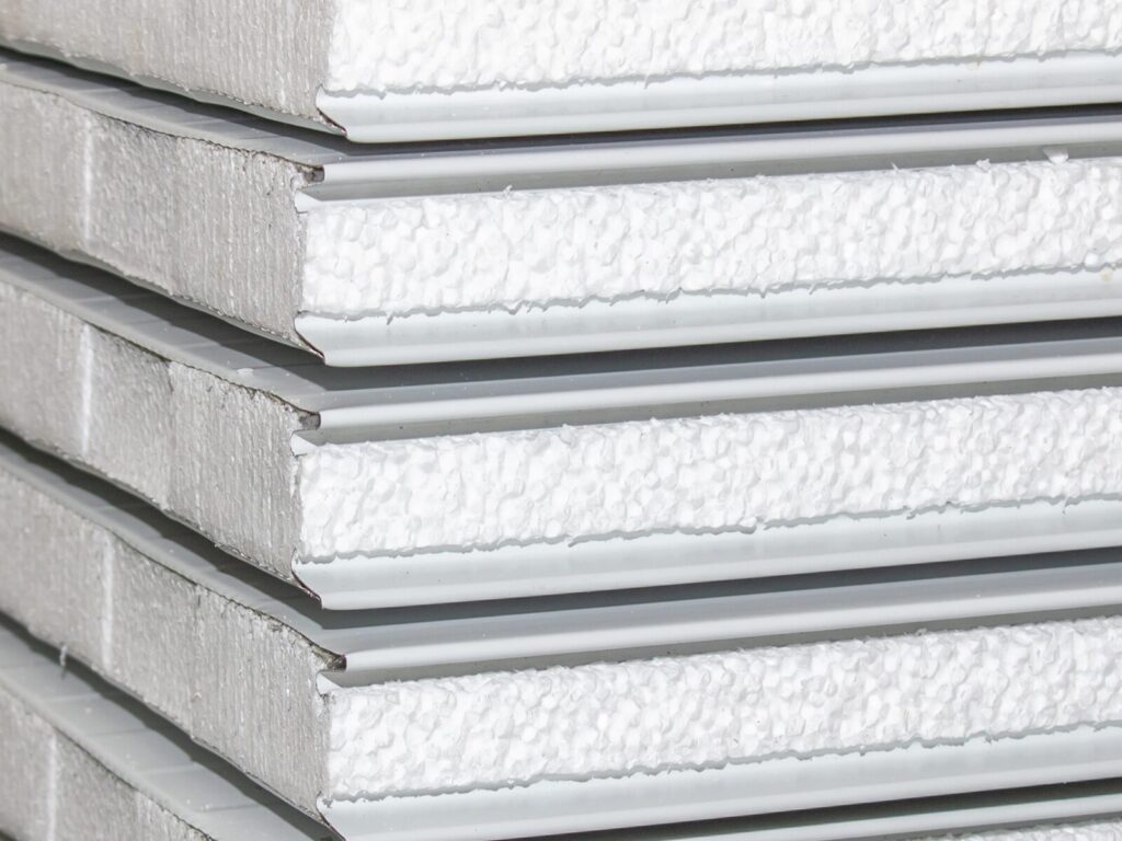 Stacks of sandwich panels