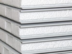 Stacks of sandwich panels