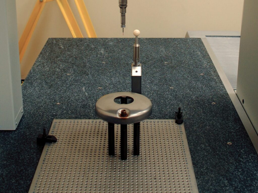 Focus on a CMM machine and component
