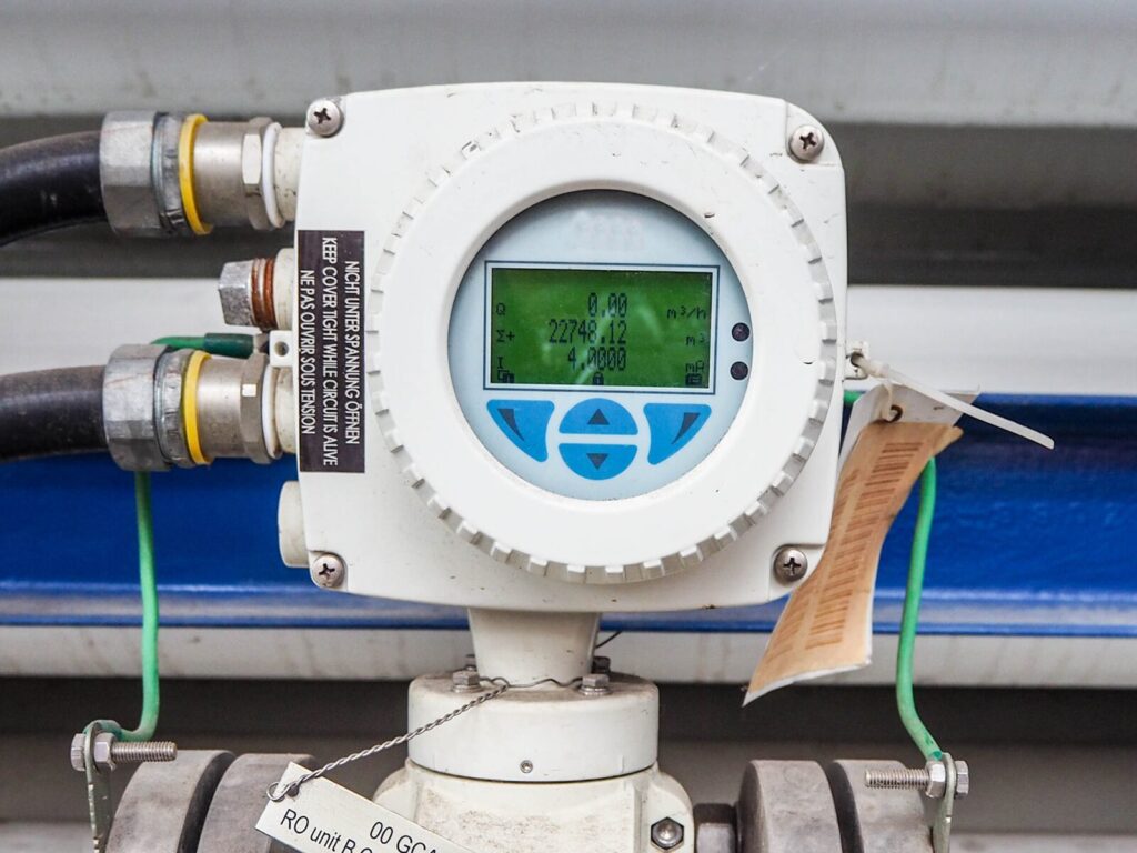 A digital water flow meter