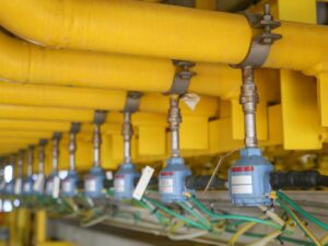Liquid pipelines with installed resistive temperature detectors (RTD) probes.