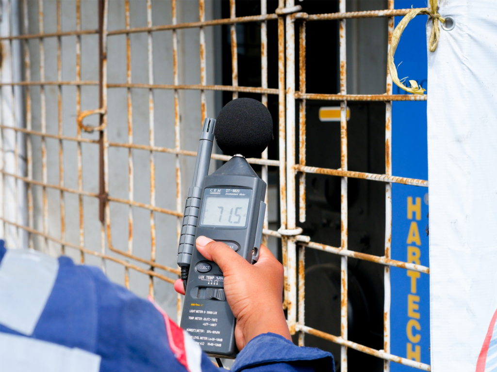 sound level meter outdoors