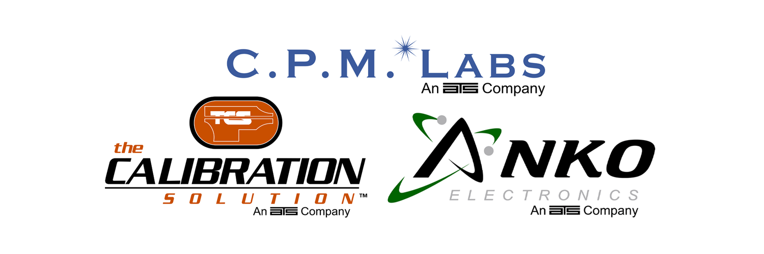 The company logos for ANKO, The Calibration Solution, and C.P.M. Labs