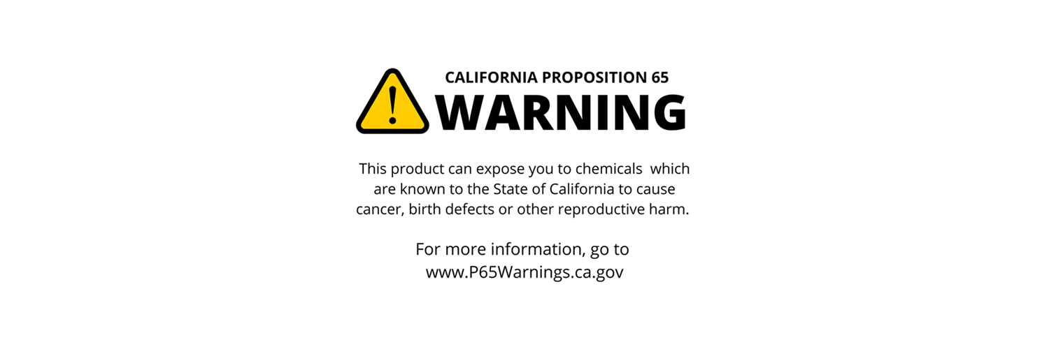 Example California Proposition 65 Warning Label