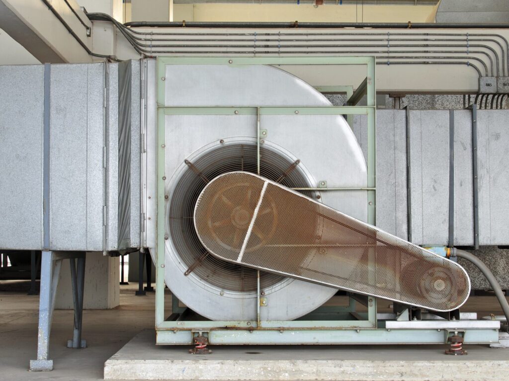 Large fan and chiller