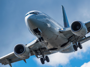 Airplane in flight