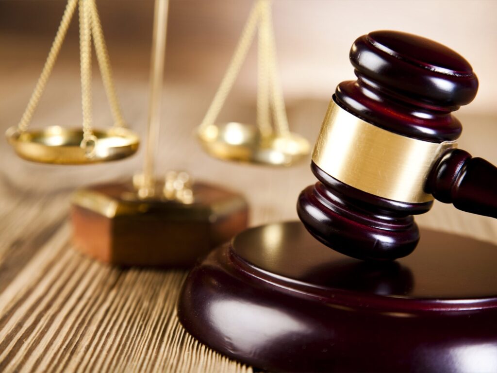 Gavel and scales