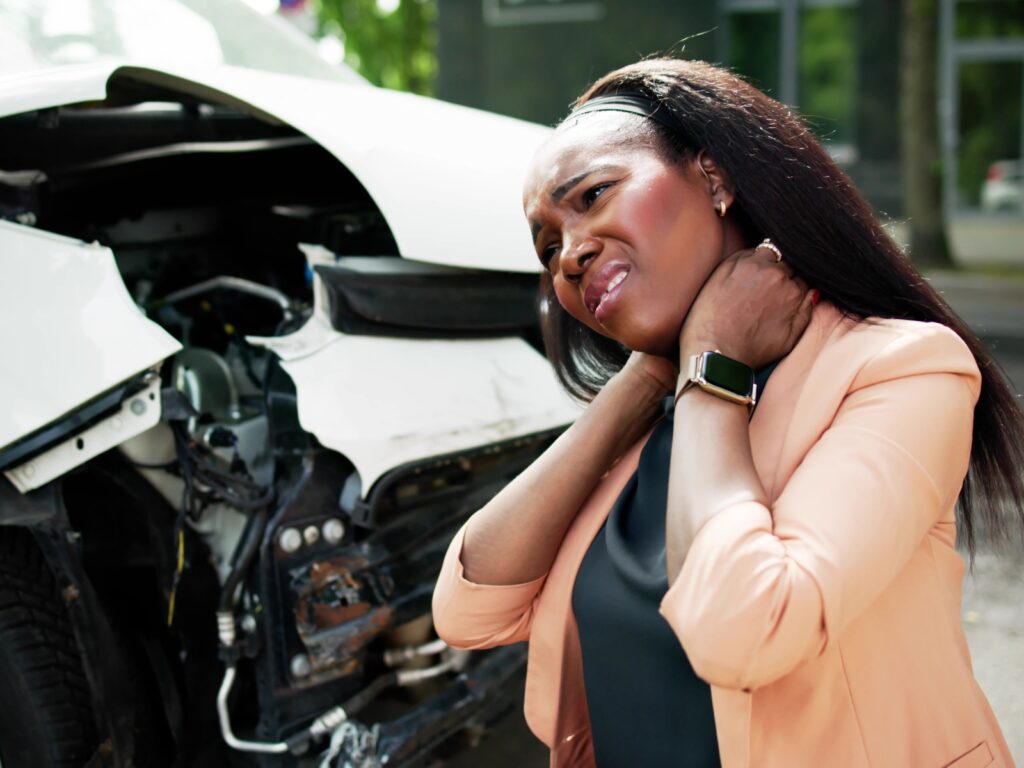 woman injured after car accident