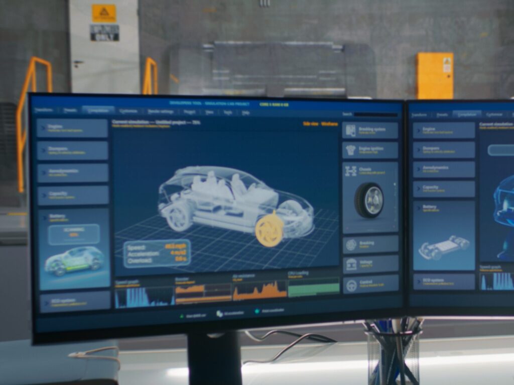 3D computer model of a car